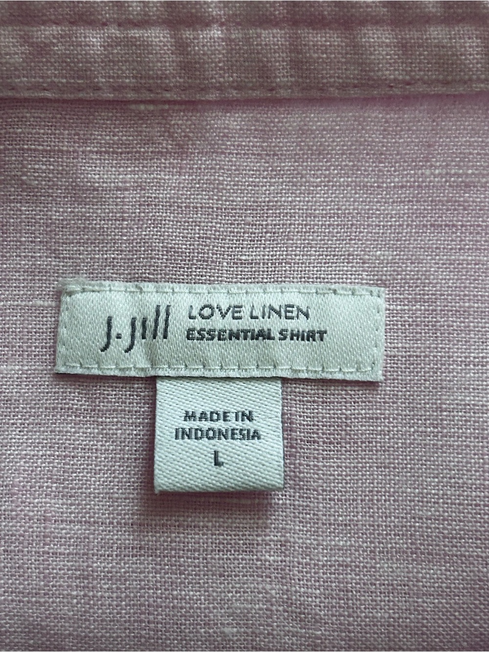 J. Jill Pink Linen Puff Sleeve Top - Picture 7 of 7